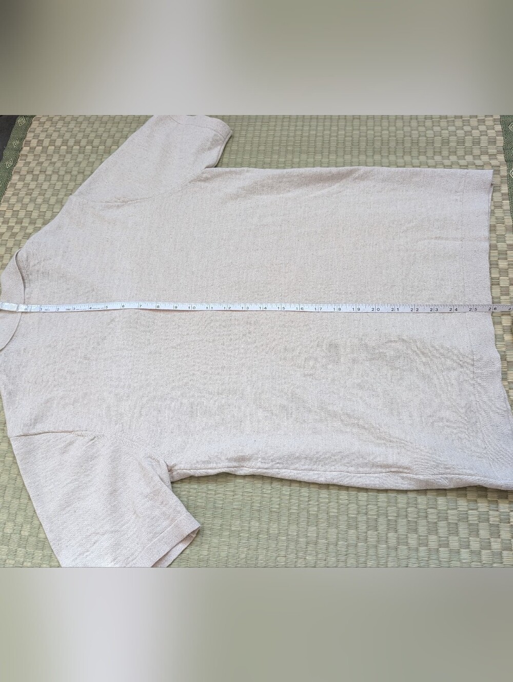Octobre Editions Jonas Shirt Cotton Linen Ecru Men's Size Small Made in Portugal - Picture 7 of 7